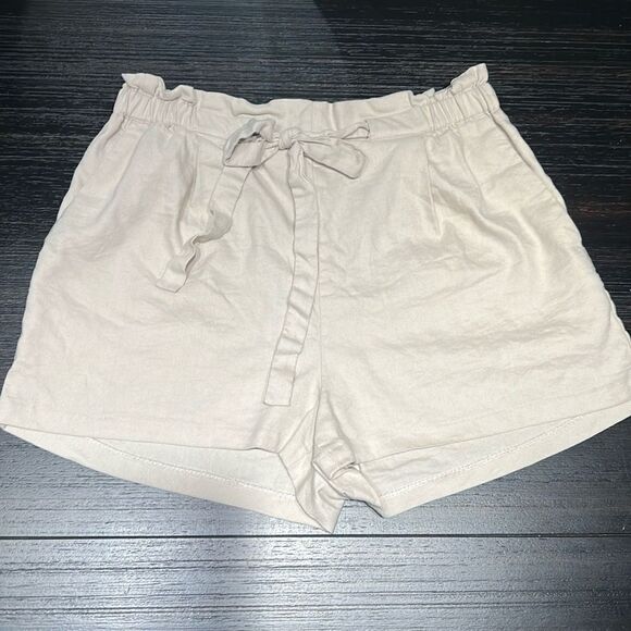 Gorgeous Express Linen Blend Shorts Large Excellent Condition - Picture 1 of 7